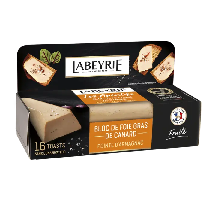 Mini bloc de Foie Gras de Canard Apéritif pointe d'Armagnac