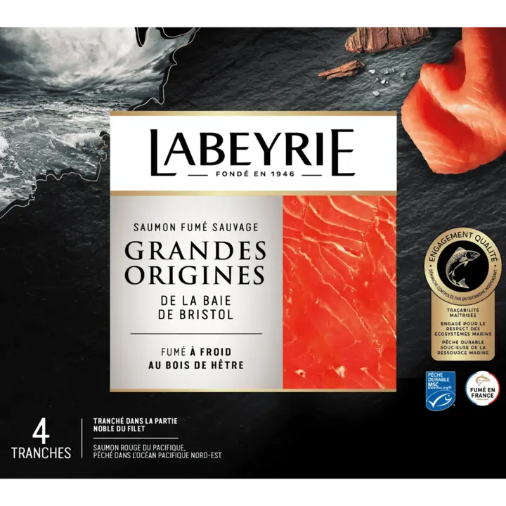 Grandes Origines Saumon fumé Sauvage d'Alaska