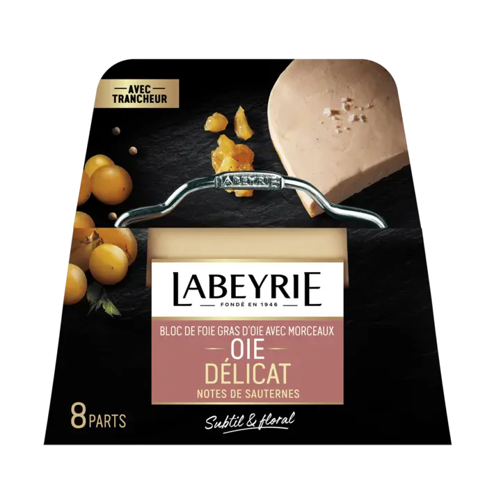 Bloc de Foie Gras d'Oie avec morceaux aux notes de Sauternes