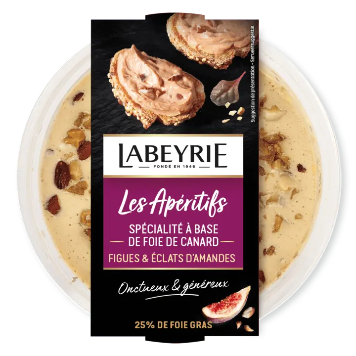Tartinable de Foie Gras de Canard aux figues et aux amandes