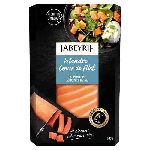 Le tendre Coeur de Filet au saumon fumé au bois de hêtre