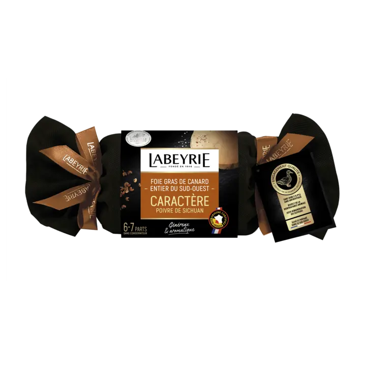 Foie gras de canard entier du sud-ouest Caractère au poivre de Sichuan