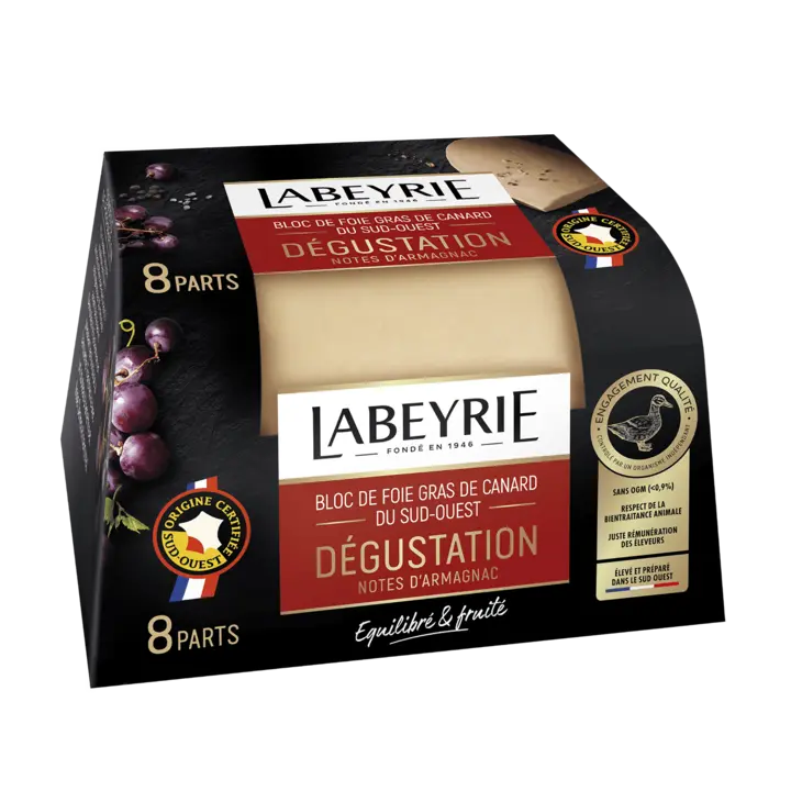 Foie gras de canard du sud-ouest Dégustation aux notes d'Armagnac